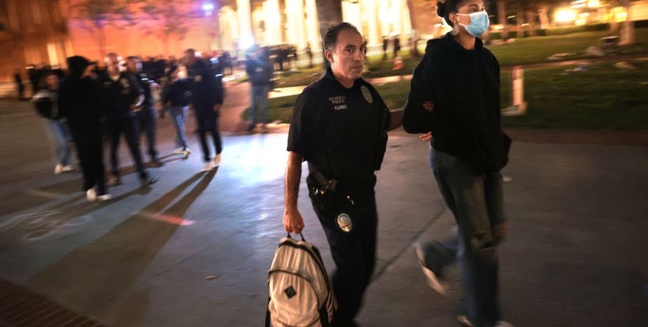Pro-Palestine protesters arrested after hours-long protests on USC campus
