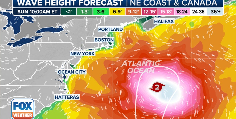 Hurricane Ernesto path: When to expect rip currents, high surf at NYC area beaches