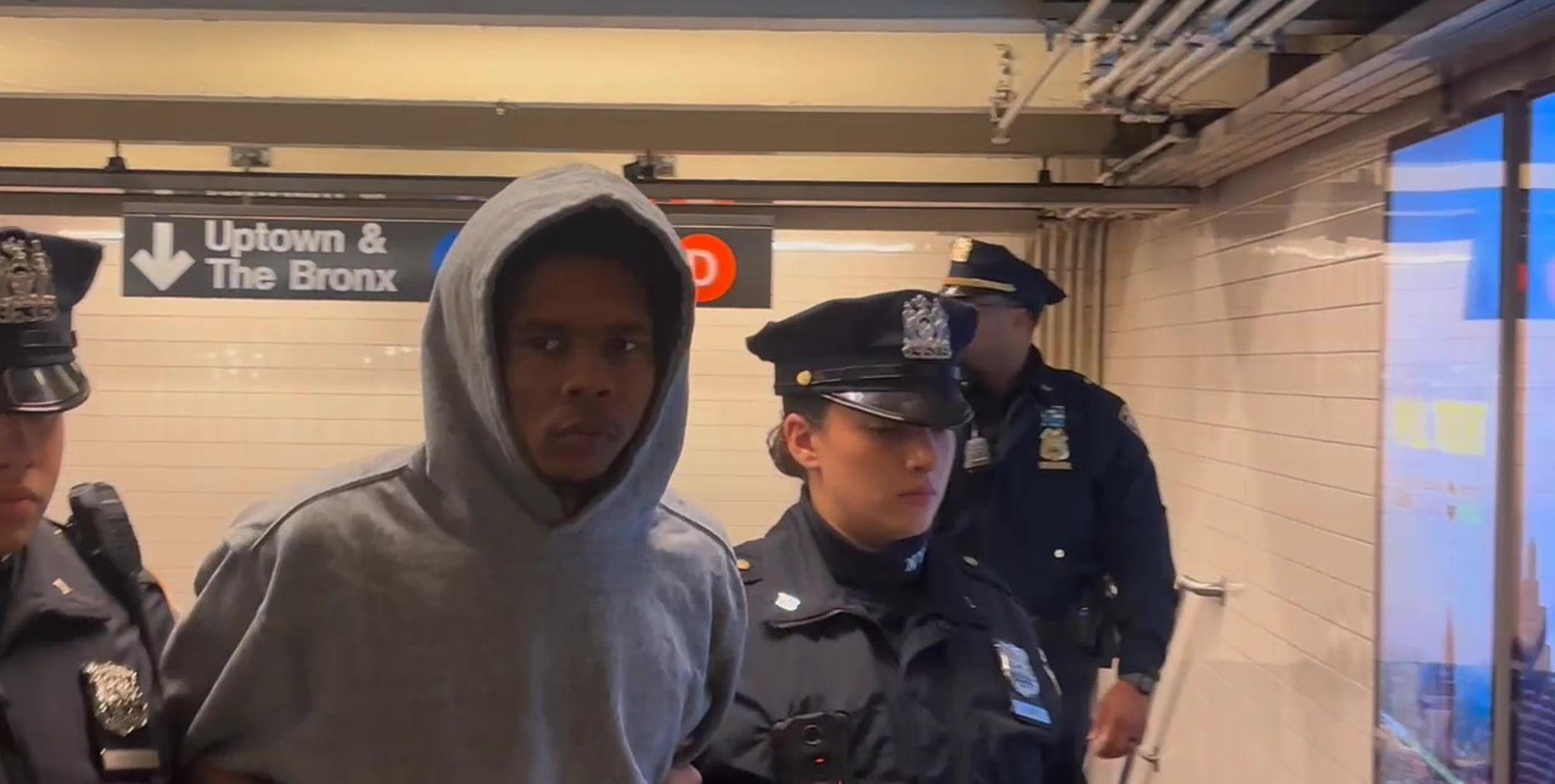 Suspect arrested after man pushed in front of NYC subway train: police
