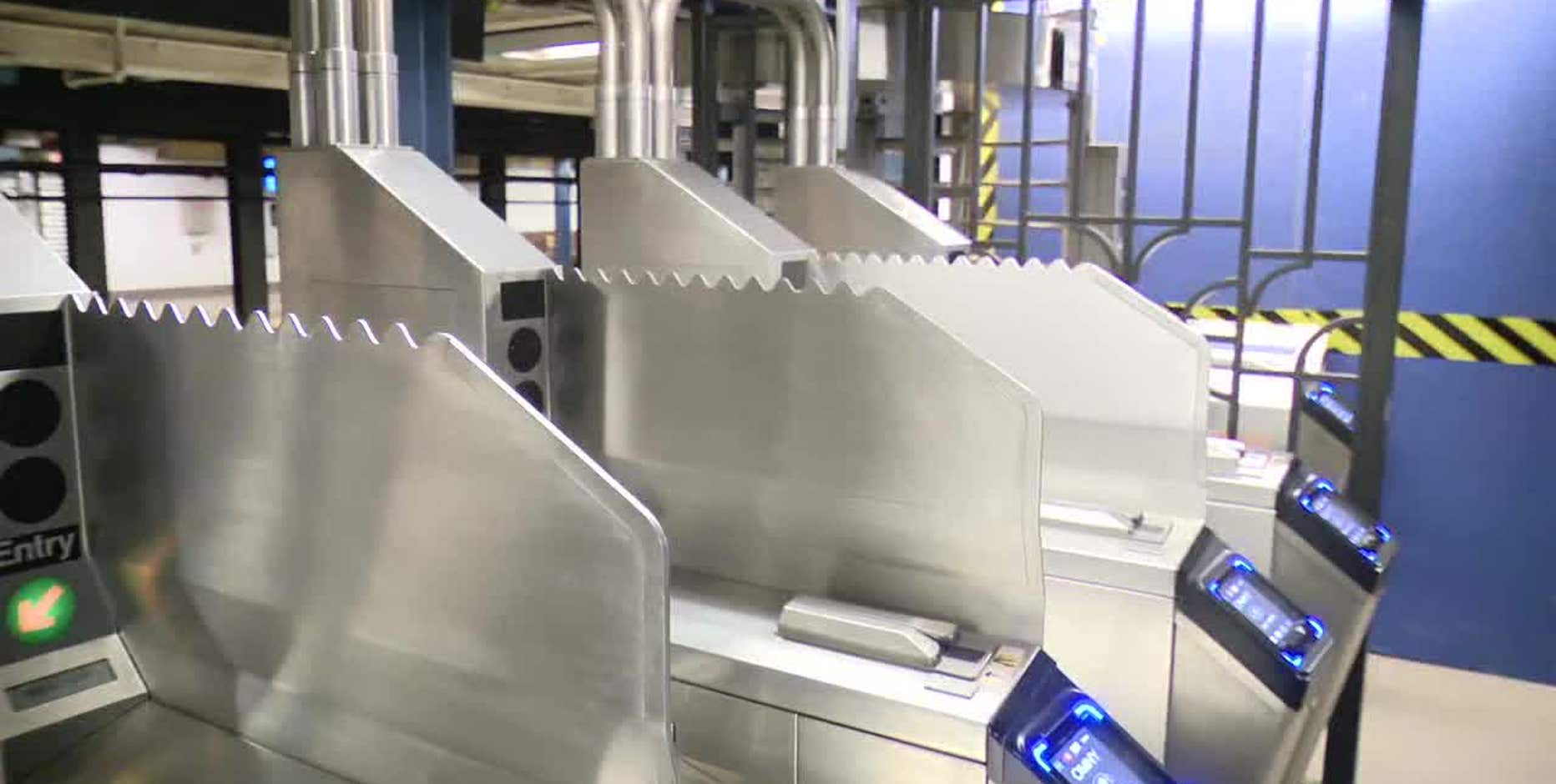 MTA installs turnstile 'spikes' at NYC subway station