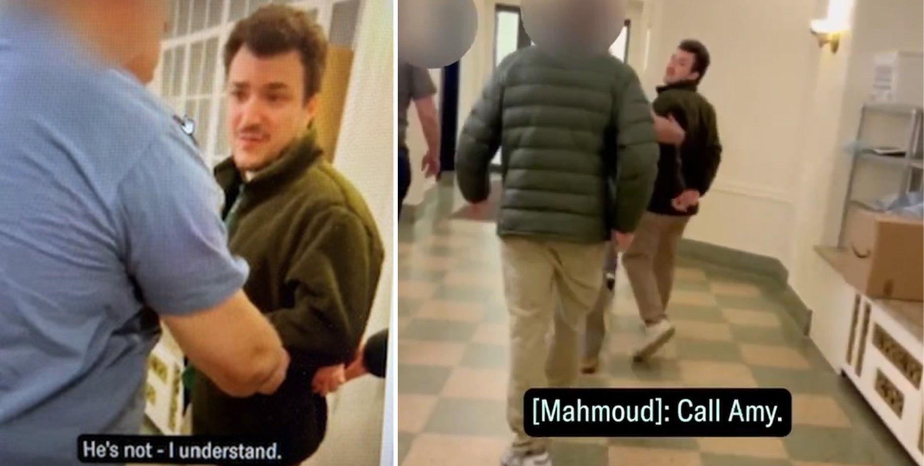 Video shows ICE arresting Mahmoud Khalil