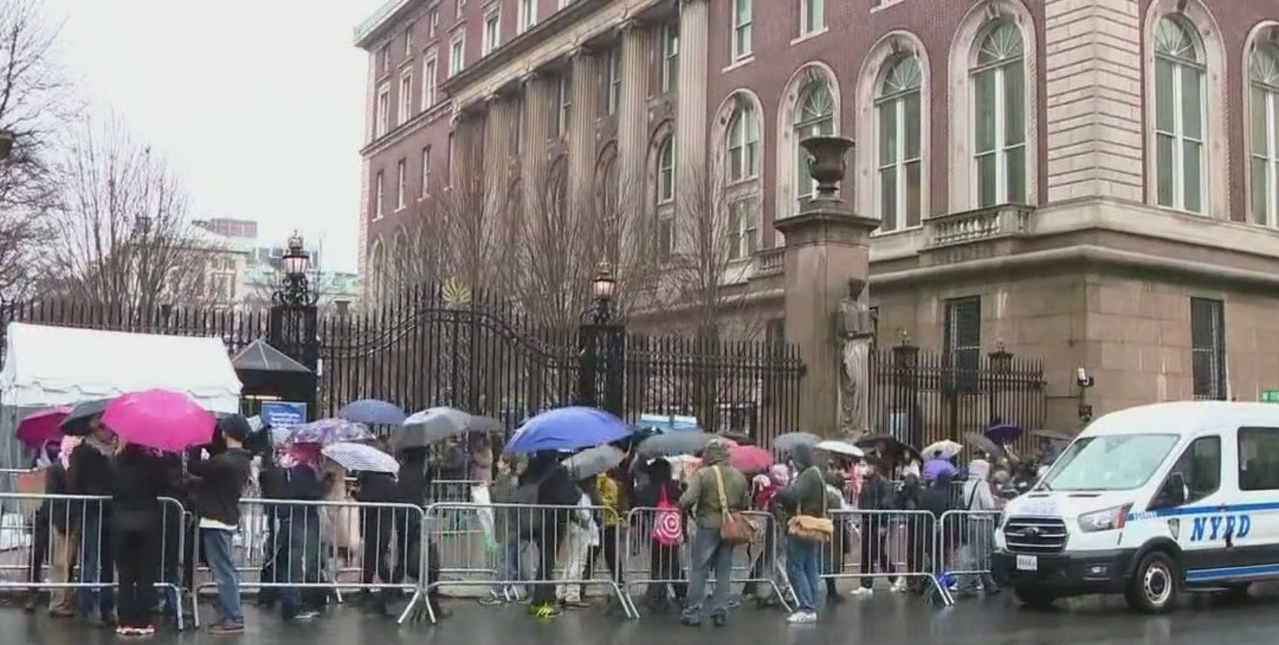 Protests at Columbia after university agrees to Trump administration demands