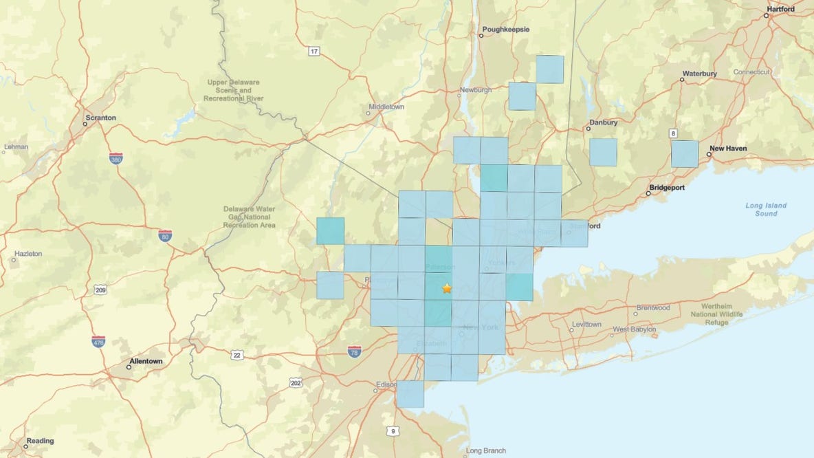 Earthquake in New Jersey: 3.0 magnitude