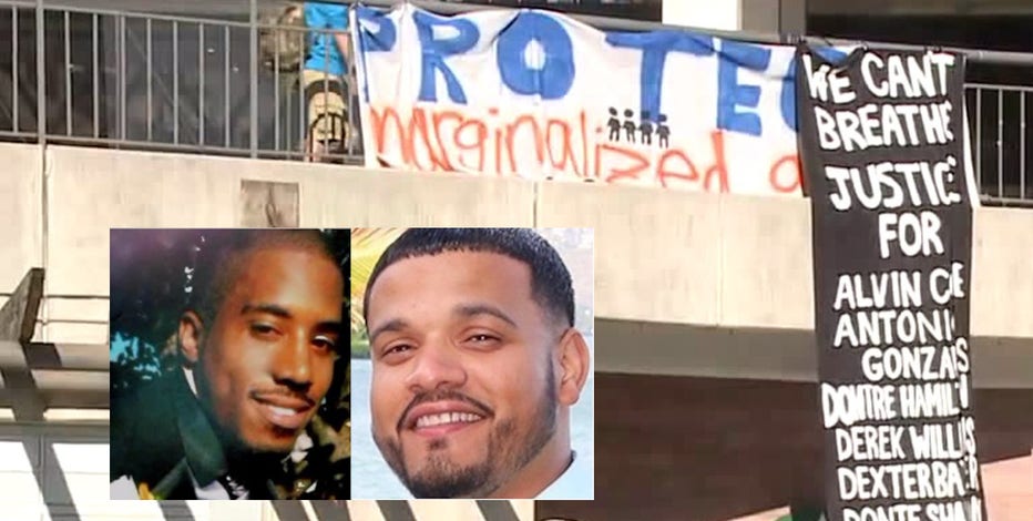 'Stop killing Black men:' Families of Dontre Hamilton, Joel Acevedo join protest on final night of DNC