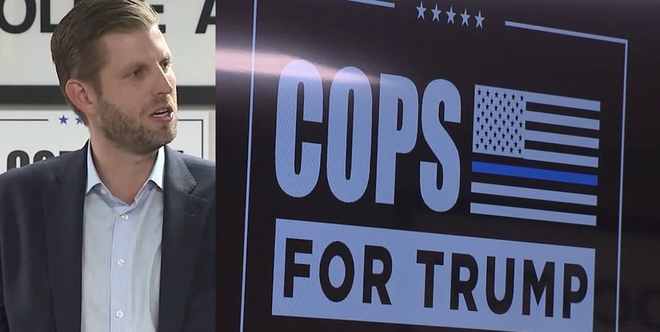 Milwaukee Police Association endorses President Trump for re-election during Eric Trump visit