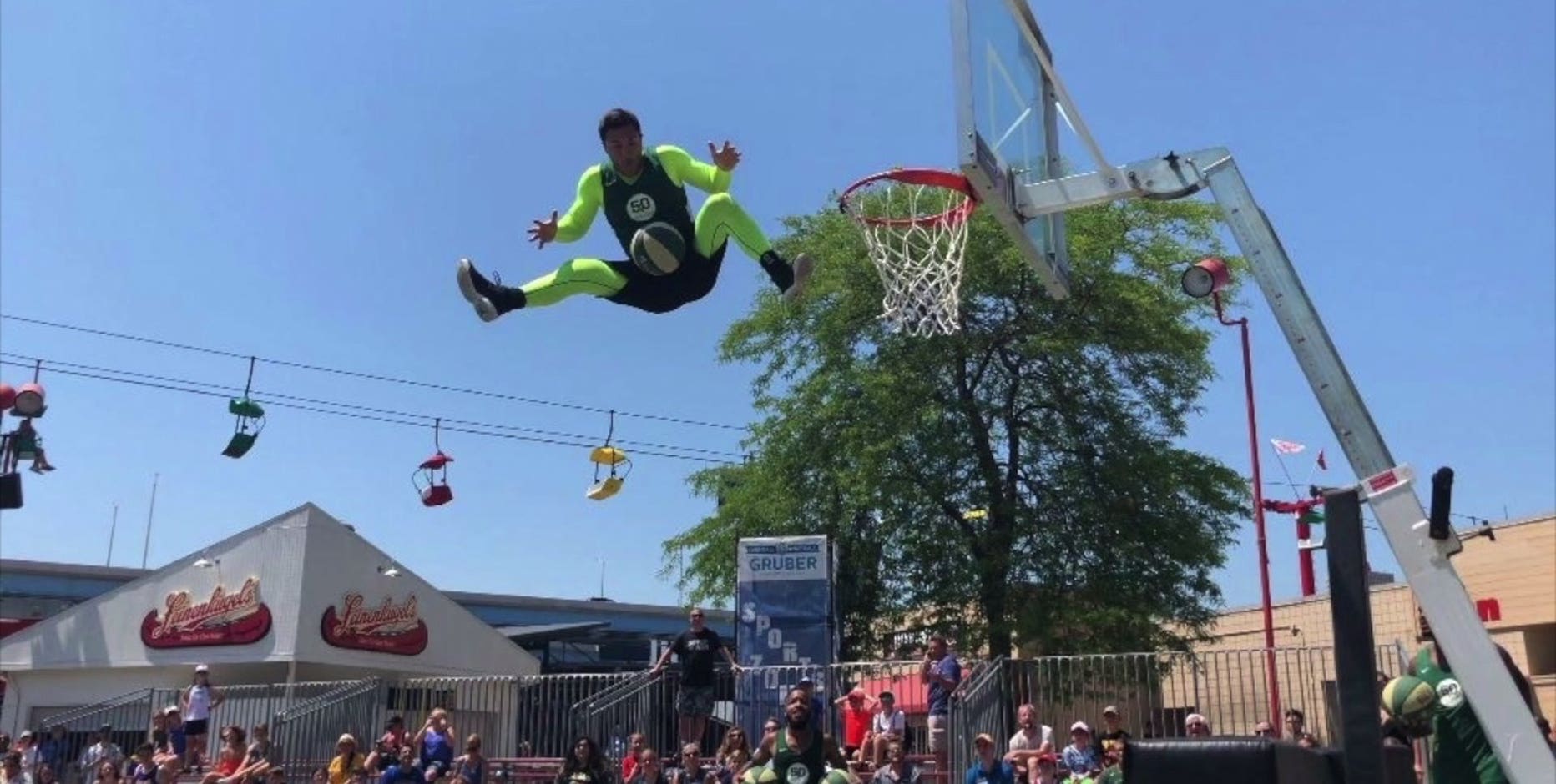 Rim Rockers' Ryan 'Neon' Citro 'gets creative' in trickshot vids