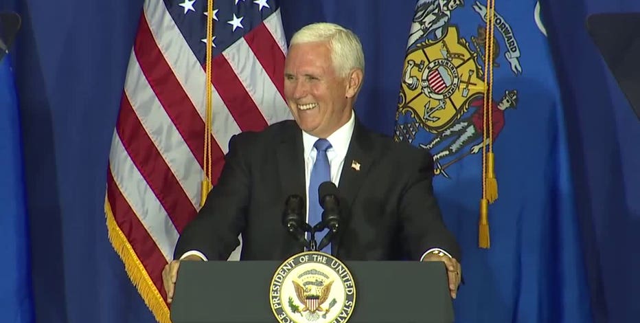 VP Mike Pence highlights law and order, trade during Wisconsin visit