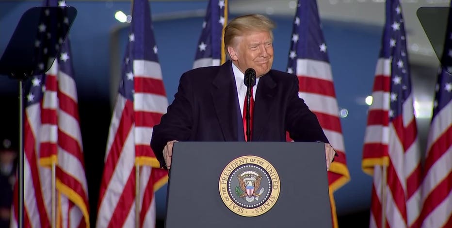 President Trump touts jobs at Mosinee, Wisconsin event
