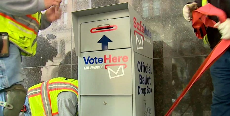 'Safest way to vote:' Absentee ballot drop boxes installed in Milwaukee