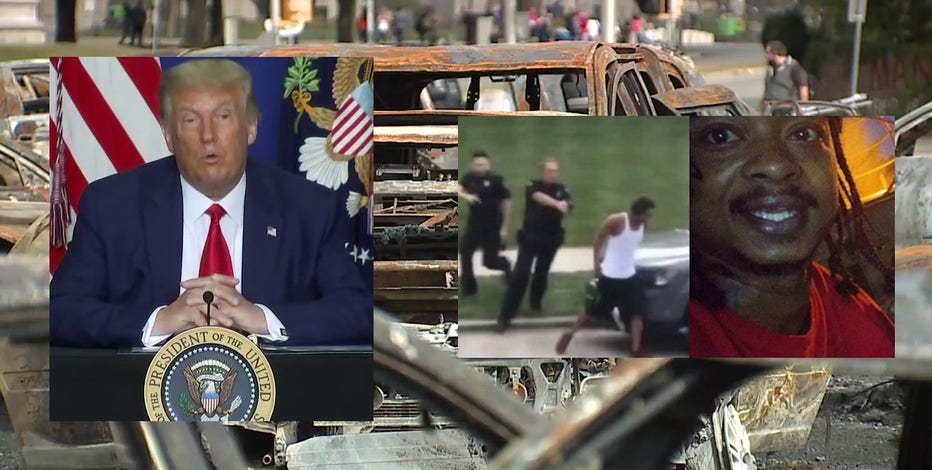 In Kenosha, President Trump calls violence 'domestic terror,' 'anti-American'