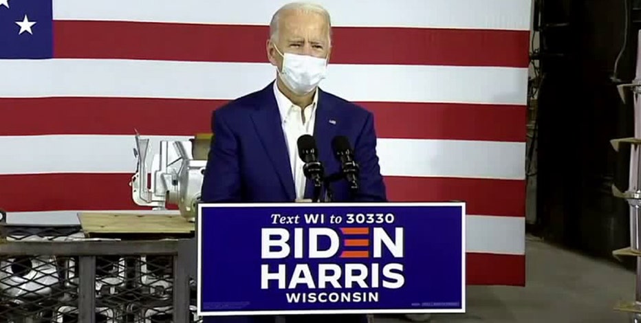 Joe Biden campaigns in Manitowoc, promises to buy American