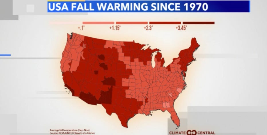 Warmer fall weather has become the new normal for southeast Wisconsin and the US