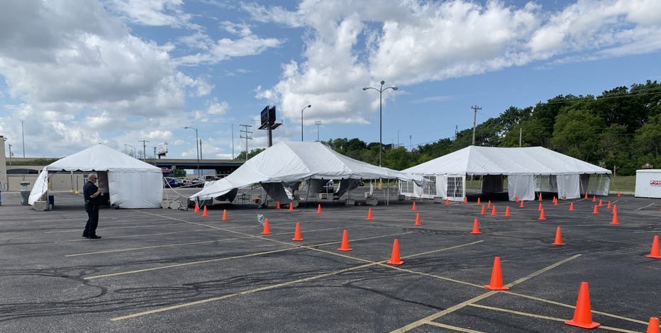 COVID-19 testing site shut down Thursday after weather damages tent