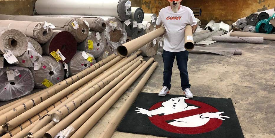 NJ flooring company offers free carpet tubes for making Halloween candy chutes, quickly runs out