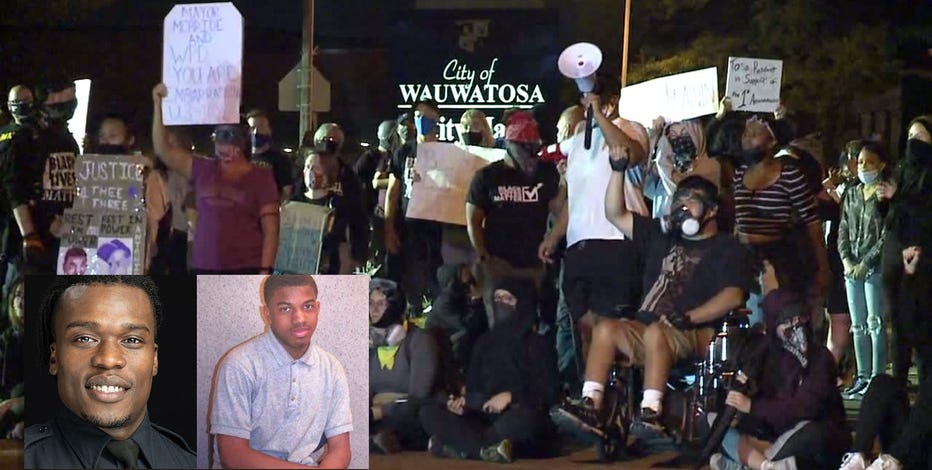 Protests form in Wauwatosa for 3rd night after Mensah decision