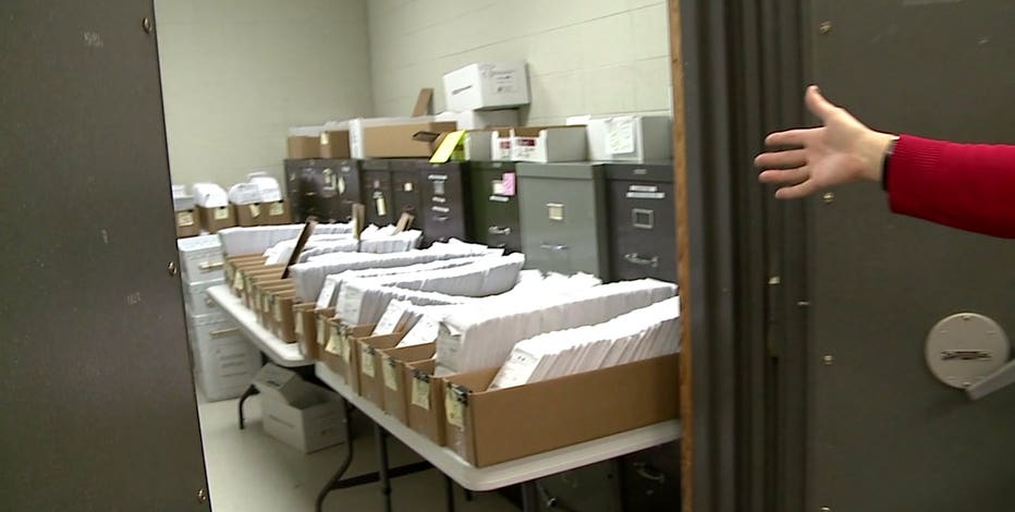 Waukesha ballots in vault before police escort for counting