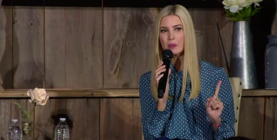 Ivanka Trump campaigns for the president in northeast Wisconsin