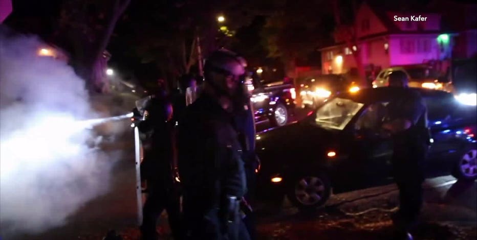 Video shows clash between police, protesters overnight in Wauwatosa