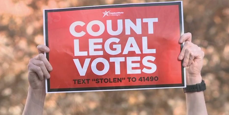 Group rallies in Madison, concerned about alleged voter fraud