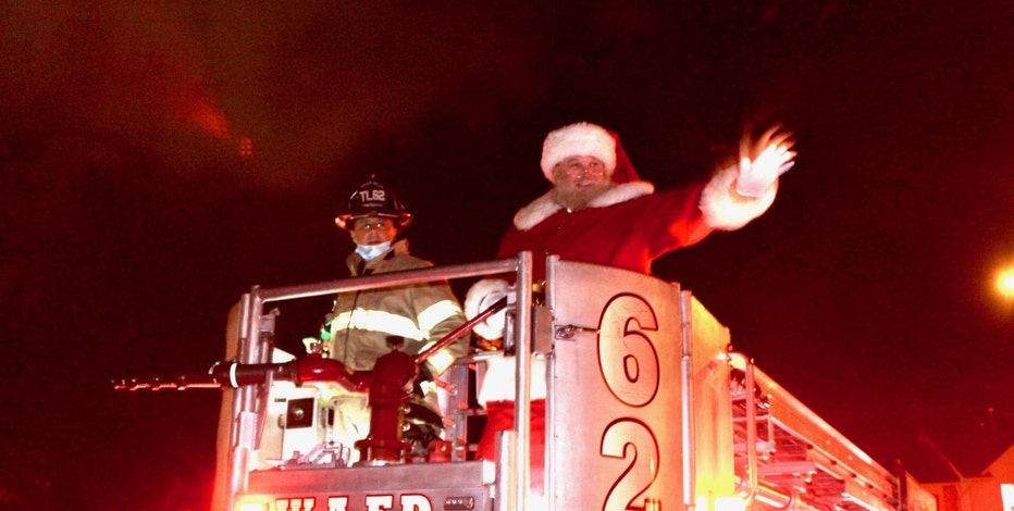 West Allis Fire Department rescues Santa from chimney
