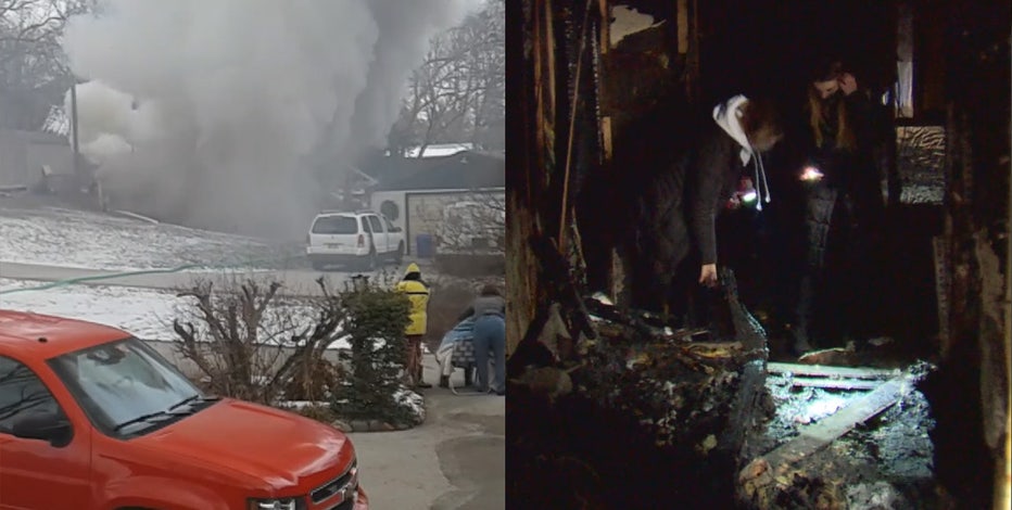 Donations stream in after fire rips through Delafield home