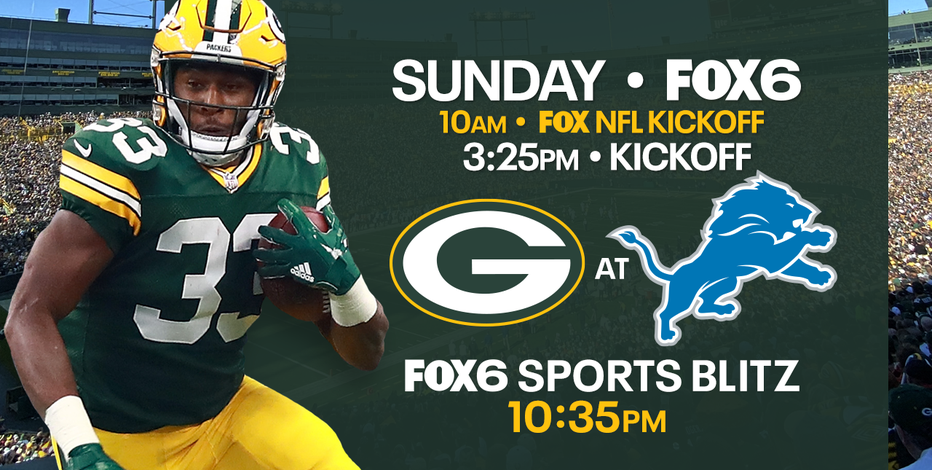 Packers meet Lions in 1st road division game since Week 1