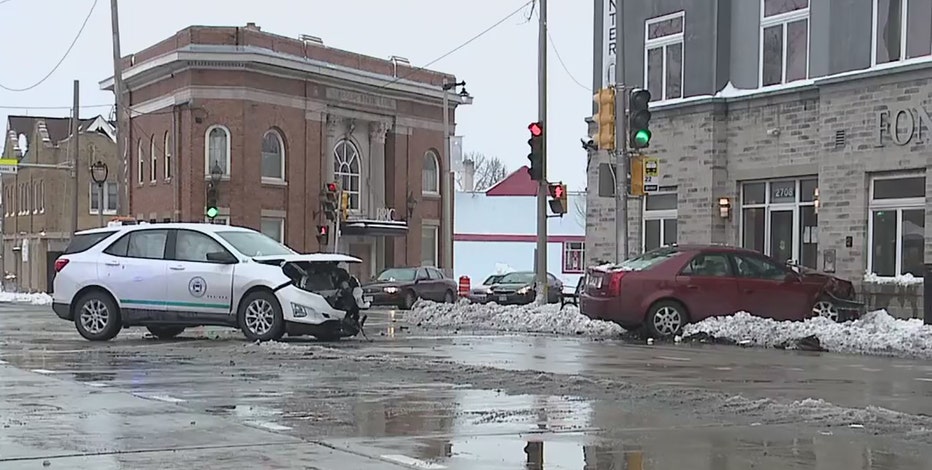 MCTS vehicle involved in crash near Fond du Lac and Center