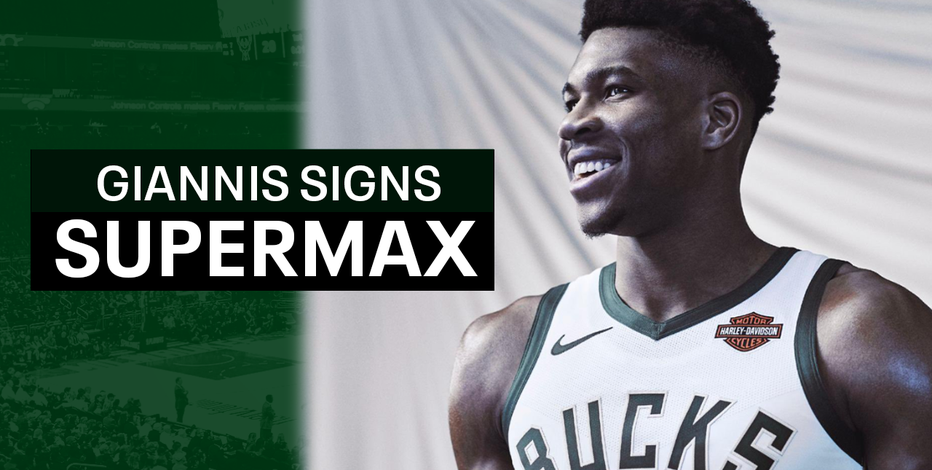 Giannis Antetokounmpo signs supermax extension with Milwaukee Bucks