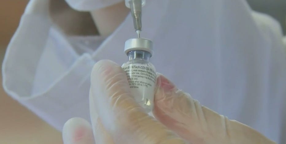 Aurora team members start getting 2nd dose of COVID-19 vaccine