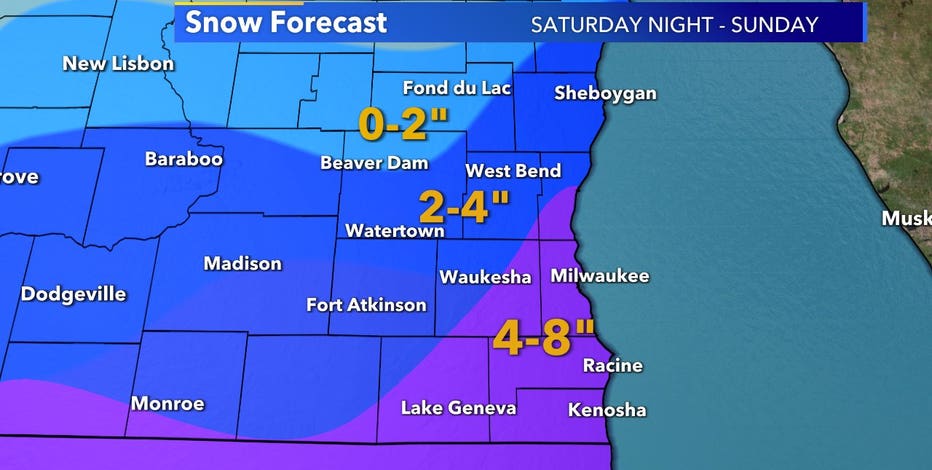Winter storm watch for 7 counties in SE WI begins 6 p.m. Saturday
