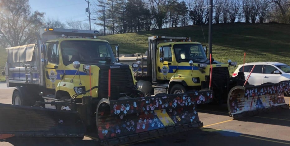 Students paint Waukesha County snowplows, get educated on safety