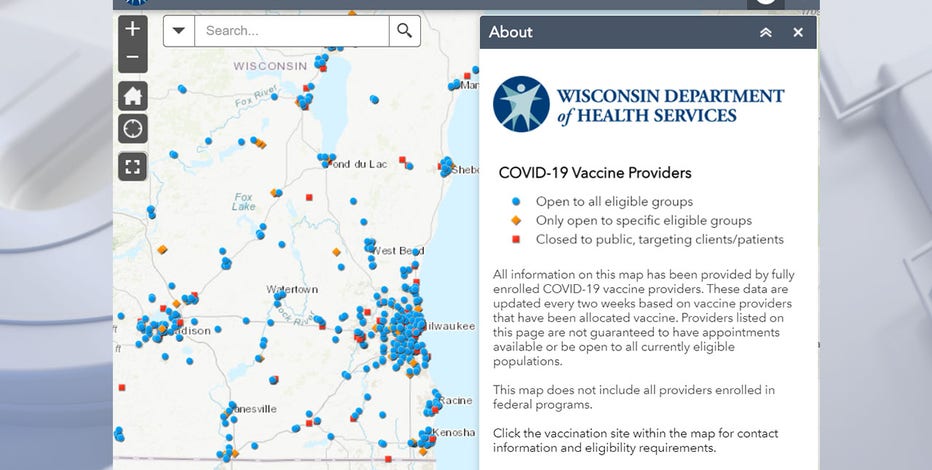 Wisconsin DHS launches COVID-19 vaccine provider map