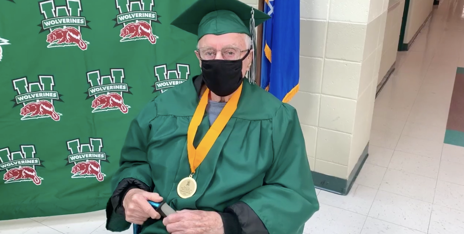 WWII vet gets surprise high school graduation 77 years later