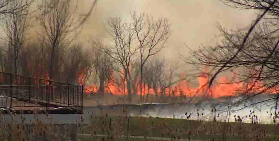 DNR: Menomonee Falls brush fire chars 450 acres; no injuries
