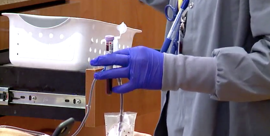 Versiti Blood Center seeing shortage of blood donations