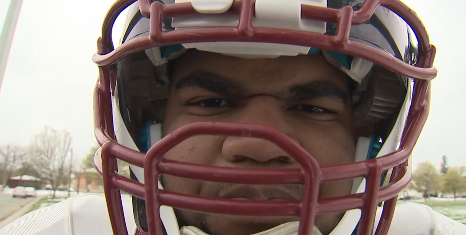 Milwaukee Lutheran football player persists past hindrance, pain