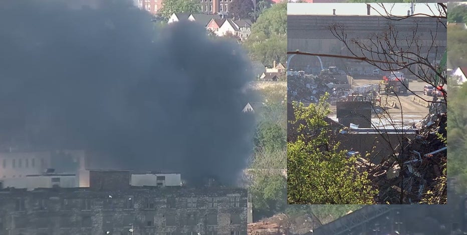 Milwaukee recycling fire, no injuries reported