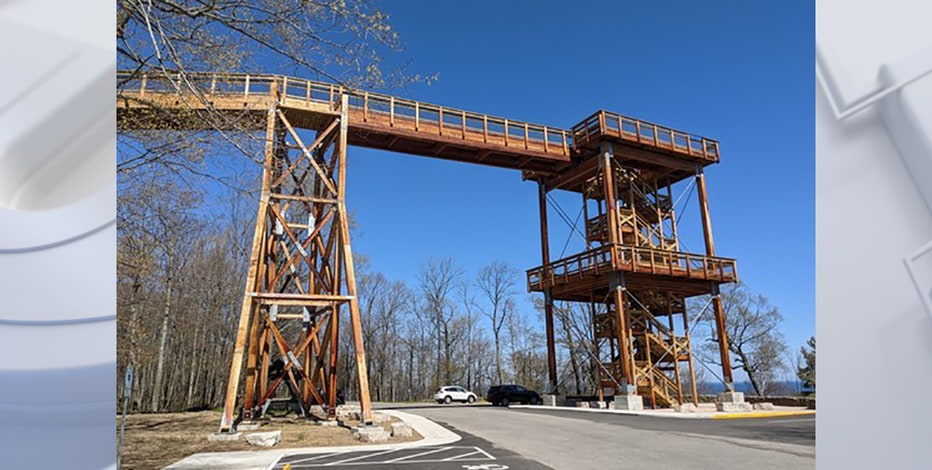 Eagle Tower opens May 19, accessible by stairs or canopy walk