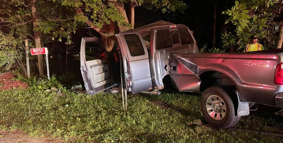 Truck hits tree in Whitewater, 4 injured