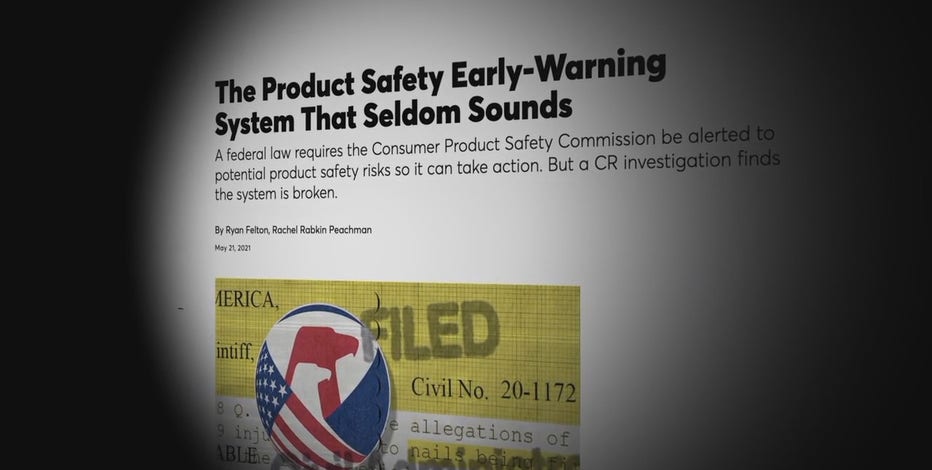 Product safety warning system concerns