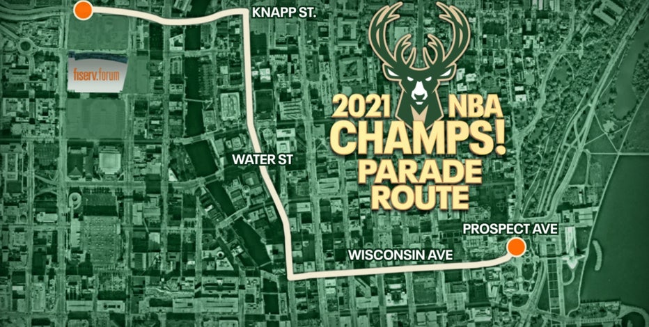 Milwaukee Bucks NBA Championship parade route, time revealed