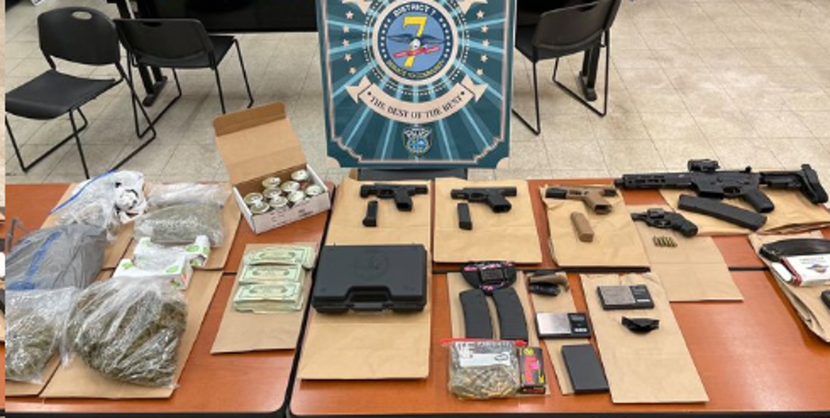 Milwaukee pot bust, guns, cash seized