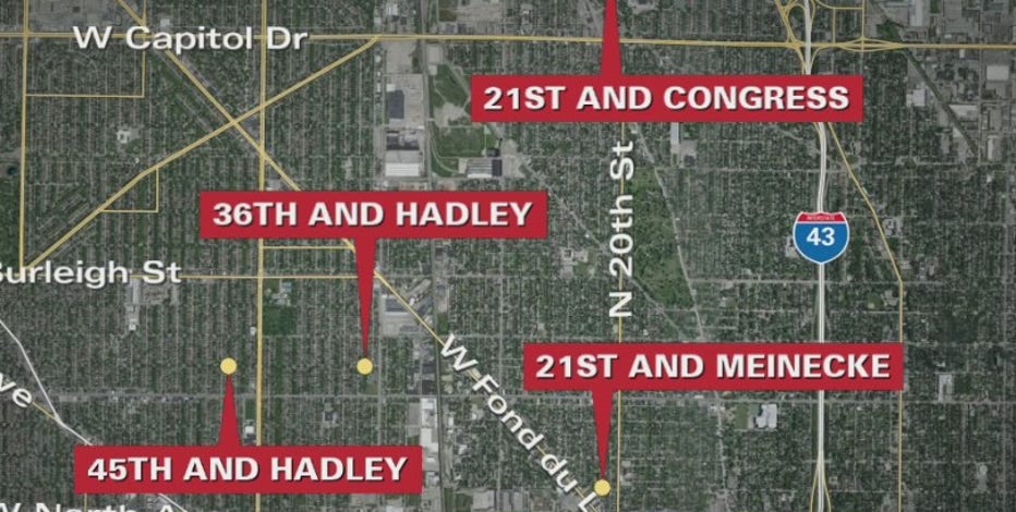 4 separate shootings in Milwaukee; 4 dead, 1 wounded