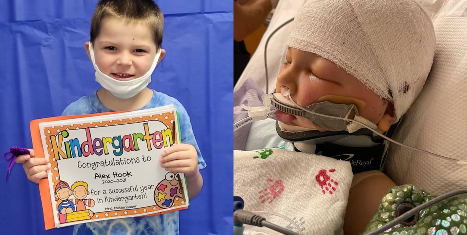 Boy struck by projectile on playground remains in coma