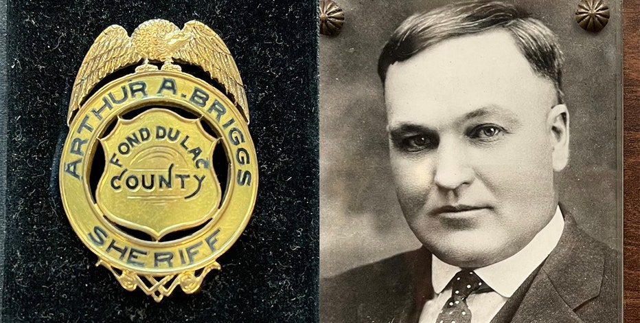 Wisconsin sheriff's badge from 1920s found during move