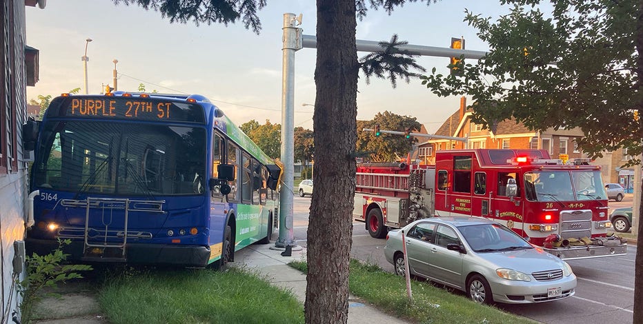 MCTS bus nearly hits house on Milwaukee's south side