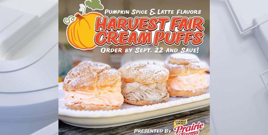 Harvest Fair cream puffs: 2 fall flavors available