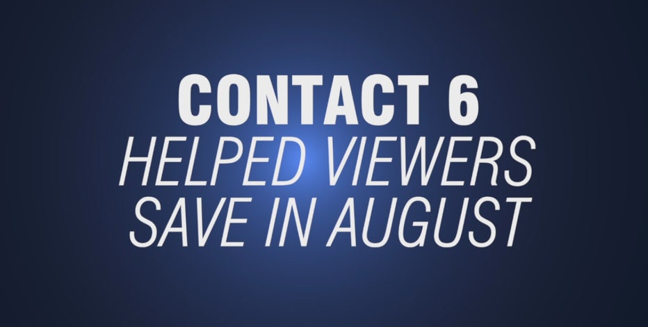 Contact 6 gets refunds for remodeling projects in August