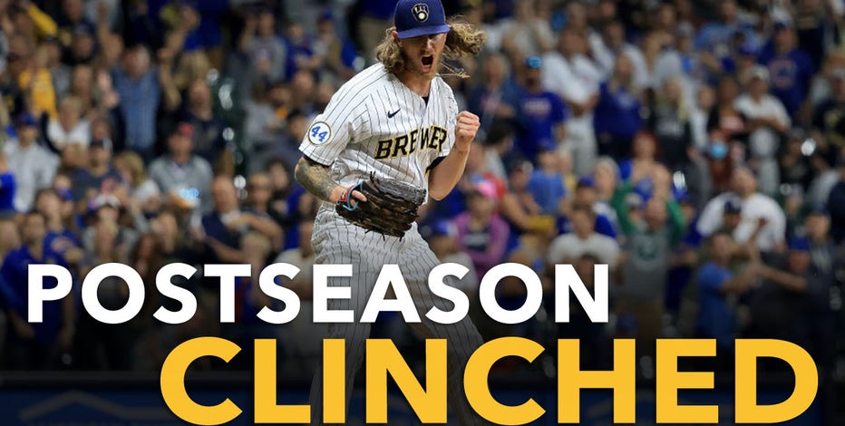 Brewers beat Cubs, clinch postseason berth