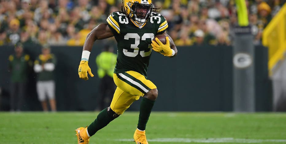 Packers' Aaron Jones reveals he lost chain with father's ashes inside after touchdown